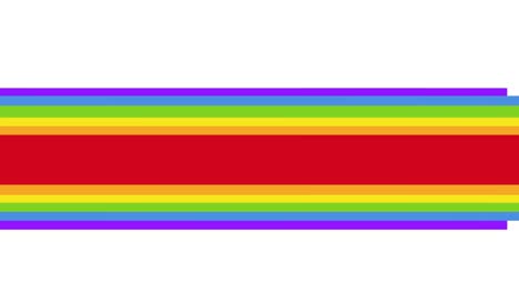 Animation-of-pride-text-over-rainbow-stripes